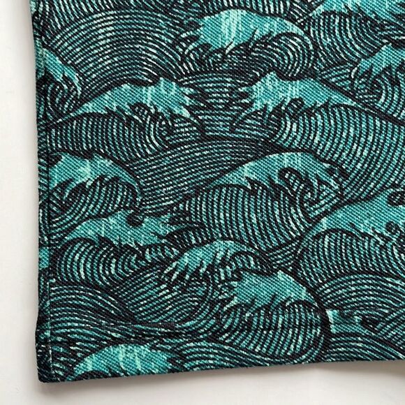 Crazy Shirts Firm Cotton Waves Hawaiian Polo Mens L - Picture 6 of 10